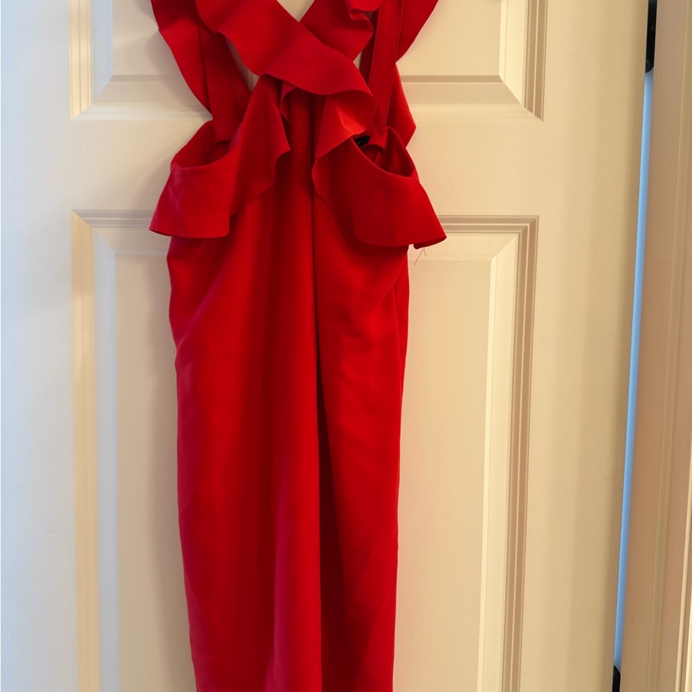 Banana Republic Vibrant Red Dress